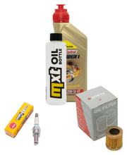 Inspektionspaket 1L 20W-50 + Ölfilter + 1x Zündkerze für Vespa ET4 125 ccm