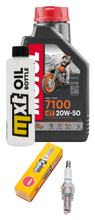 Pacote de Inspeção 1L 20W-50 + Filtro de Óleo + 1x Vela de Ignição para Vespa ET4 125 ccm