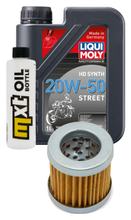 Inspectiepakket 1L 20W-50 + Oliefilter + 1x Bougie voor Vespa ET4 125 ccm