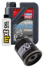 Kit d'inspection 1L 20W-50 + filtre à huile + 1x bougie pour Vespa ET4 125 ccm