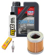 Pacote de Inspeção 1L 20W-50 + Filtro de Óleo + 1x Vela de Ignição para Vespa ET4 125 ccm