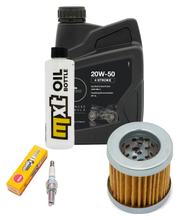 Inspectiepakket 1L 20W-50 + Oliefilter + 1x Bougie voor Vespa ET4 125 ccm