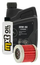 Inspection package 1L 20W-50 + oil filter + 1x spark plug for Vespa ET4 125 ccm