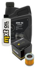 Kit d'inspection 1L 20W-50 + filtre à huile + 1x bougie pour Vespa ET4 125 ccm