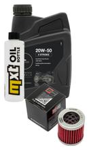 Inspection package 1L 20W-50 + oil filter + 1x spark plug for Vespa ET4 125 ccm