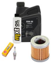 Inspection package 1L 20W-50 + oil filter + 1x spark plug for Vespa ET4 125 ccm