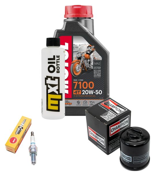 Inspektionspaket 1L 20W-50 + Ölfilter + 1x Zündkerze für Vespa ET4 Leader 125 ccm