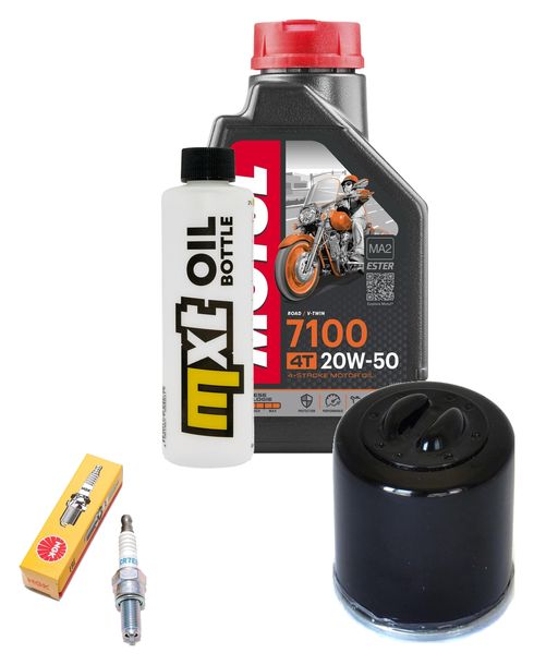 Inspektionspaket 1L 20W-50 + Ölfilter + 1x Zündkerze für Vespa ET4 Leader 125 ccm