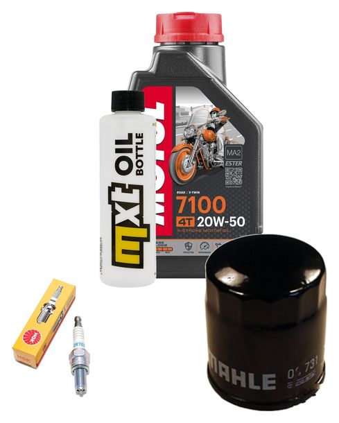 Inspektionspaket 1L 20W-50 + Ölfilter + 1x Zündkerze für Vespa ET4 Leader 125 ccm
