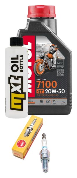 Inspektionspaket 1L 20W-50 + Ölfilter + 1x Zündkerze für Vespa ET4 Leader 125 ccm