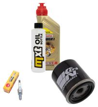 Inspekční balíček 1L 20W-50 + olejový filtr + 1x zapalovací svíčka pro Vespa ET4 Leader 125 ccm