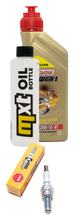 Kit d'inspection 1L 20W-50 + filtre à huile + 1x bougie pour Vespa ET4 Leader 125 ccm