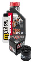 Kit d'inspection 1L 20W-50 + filtre à huile + 1x bougie pour Vespa ET4 Leader 125 ccm