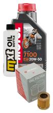 Kit d'inspection 1L 20W-50 + filtre à huile + 1x bougie pour Vespa ET4 Leader 125 ccm