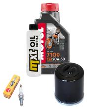 Pacote de Inspeção 1L 20W-50 + Filtro de Óleo + 1x Vela de Ignição para Vespa ET4 Leader 125 ccm