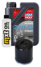 Inspekční balíček 1L 20W-50 + olejový filtr + 1x zapalovací svíčka pro Vespa ET4 Leader 125 ccm