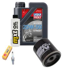 Inspekční balíček 1L 20W-50 + olejový filtr + 1x zapalovací svíčka pro Vespa ET4 Leader 125 ccm