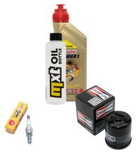 Inspekční balíček 1L 20W-50 + olejový filtr + 1x zapalovací svíčka pro Vespa ET4 Leader 125 ccm