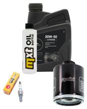 Inspekční balíček 1L 20W-50 + olejový filtr + 1x zapalovací svíčka pro Vespa ET4 Leader 125 ccm