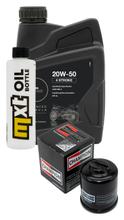 Inspektionspaket 1L 20W-50 + Ölfilter + 1x Zündkerze für Vespa ET4 Leader 125 ccm