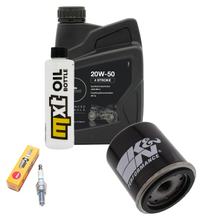 Inspectiepakket 1L 20W-50 + oliefilter + 1x bougie voor Vespa ET4 Leader 125 ccm