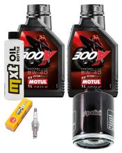 Pacchetto di ispezione 2L 5W-40 + filtro olio + 1x candela per Vespa 946 3V, Piaggio Carnaby LX Touring Primavera 125 / 200 ccm