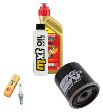 Kit d'inspection 1L 5W-40 + filtre à huile + 1x bougie pour Vespa LXV LX 125 ccm