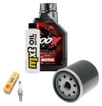 Inspektionspaket 1L 5W-40 + Ölfilter + 1x Zündkerze für Vespa LXV LX 125 ccm