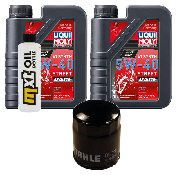 Inspektionspaket 2L 5W-40 + Ölfilter für Derbi Sonar, Vespa LX 3V Primavera S 125 / 150 ccm Bj. 2013