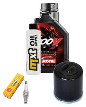 Paquete de inspección 1L 5W-40 + filtro de aceite + 1x bujía para Piaggio X8 X9 Evolution 125 ccm