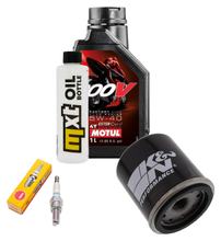 Paquete de inspección 1L 5W-40 + filtro de aceite + 1x bujía para Piaggio X8 X9 Evolution 125 ccm