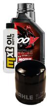 Kit d'inspection 1L 5W-40 + filtre à huile + 1x bougie pour Piaggio X8 X9 Evolution 125 ccm