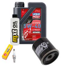 Inspektionspaket 1L 5W-40 + Ölfilter + 1x Zündkerze für Piaggio X9 125 ccm