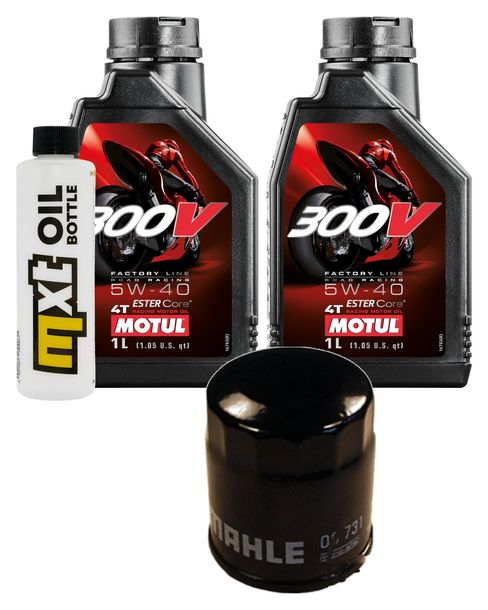Inspektionspaket 2L 5W-40 + Ölfilter + 1x Zündkerze für Piaggio X Evo 125 ccm