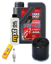 Inspektionspaket 1L 5W-40 + Ölfilter + 1x Zündkerze für Piaggio Zip II 125 ccm