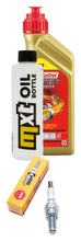 Paquete de inspección 1L 5W-40 + filtro de aceite + 1x bujía para Piaggio Zip 125 ccm