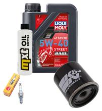 Inspektionspaket 1L 5W-40 + Ölfilter + 1x Zündkerze für Piaggio Zip 125 ccm