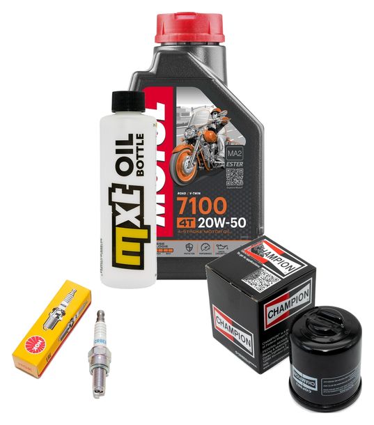 Inspektionspaket 1L 20W-50 + Ölfilter + 1x Zündkerze für Piaggio X9 Amalfi 180 ccm