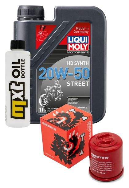Pacchetto di ispezione 1L 20W-50 + filtro olio + 1x candela per Piaggio X9 Amalfi 180 ccm