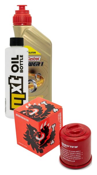 Inspektionspaket 1L 20W-50 + Ölfilter + 1x Zündkerze für Piaggio X9 Amalfi 180 ccm