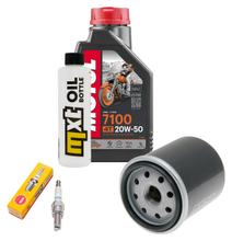 Inspektionspaket 1L 20W-50 + Ölfilter + 1x Zündkerze für Piaggio X9 Amalfi 180 ccm
