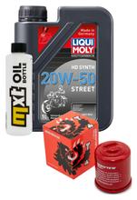 Inspectiepakket 1L 20W-50 + Oliefilter + 1x Bougie voor Piaggio X9 Amalfi 180 ccm