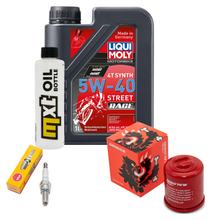 Inspection package 1L 5W-40 + oil filter + 1x spark plug for Vespa GT 200 ccm