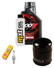 Inspection package 1L 5W-40 + oil filter + 1x spark plug for Piaggio X8 200 ccm