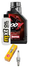 Inspectiepakket 1L 5W-40 + Oliefilter + 1x Bougie voor Piaggio X8 200 ccm