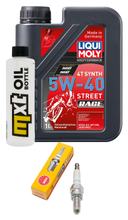 Inspektionspaket 1L 5W-40 + Ölfilter + 1x Zündkerze für Piaggio X8 200 ccm