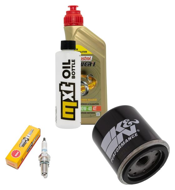 Inspektionspaket 1L 10W-40 + Ölfilter + 1x Zündkerze für Piaggio Hexagon GT 250 ccm