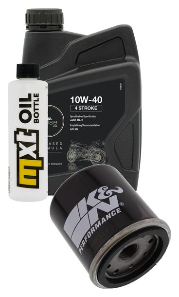 Inspektionspaket 1L 10W-40 + Ölfilter + 1x Zündkerze für Piaggio Hexagon GT 250 ccm