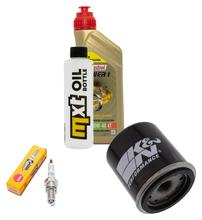 Pacchetto di ispezione 1L 10W-40 + filtro olio + 1x candela per Piaggio Hexagon GT 250 ccm