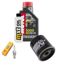 Inspection package 1L 10W-40 + oil filter + 1x spark plug for Piaggio Hexagon GT 250 ccm